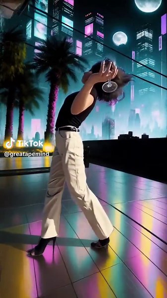 Sipping through summers with a twist and a somersault! 🍷✨ Based on performance by @Dilya Abdusalimova Follow @greatapemind for more AI videos! Like, Comment, and Share. #aianimation #animation #viral #warpfusion #stablediffusion #sdxl #reels #ai #aiart #greatapemind #art #gymnastics #dubai #acrobatics