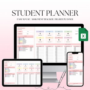 Student Planner Template | Google Sheets Assignment Tracker | Digital Degree Planner for College Studies | Shareable Study Organizer - Etsy Canada