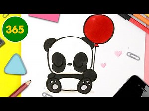 COMMENT DESSINER PANDA KAWAII 💖 ÉTAPE PAR ÉTAPE 💖 Dessins kawaii facile