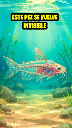 ESTE PEZ SE VUELVE TRANSPARENTE 🐟👻 #ExplicadoPorElin #PezCristal #AnimalesTransparentes #Marinas