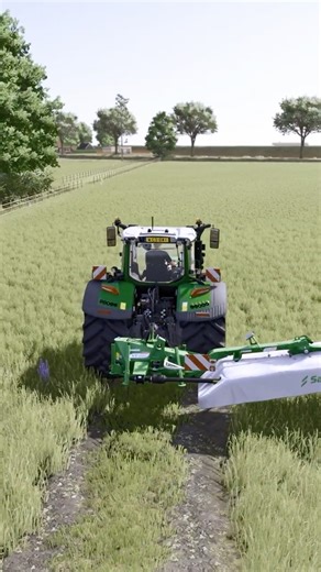 Fendt 720 Realistic Mowing Reshade Gameplay #fs25 #satisfying #asmr