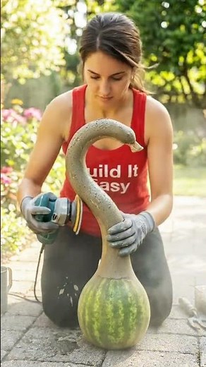 How to Make a Beautiful Cement Swan for Your Garden! 🦢🌿