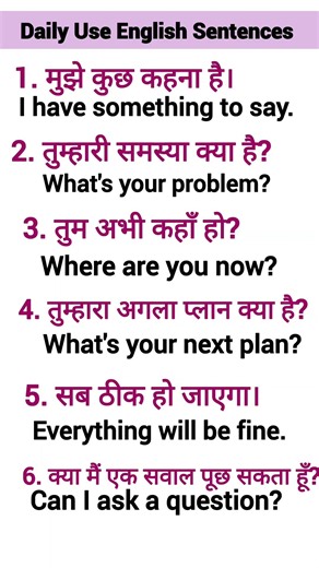 Daily Use English Sentences | Spoken English Practice | English Speaking Practice.
