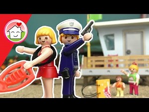 Playmobil Film deutsch - Diebe am Strand - Baywatch Geschichten für Kinder - Familie Hauser
