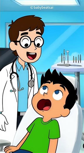 The Dentist Smile Gone Wrong 😂 | Funny 2D Kids Cartoon Short #viralanimation