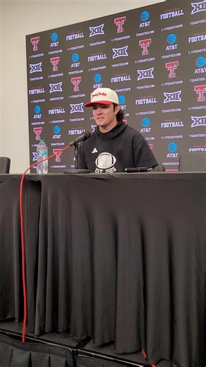 Texas Tech football QB Behren Morton on his health, Will Hammond, Kansas State game. | RedRaiders.com