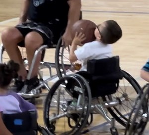 Roman goes to his second wheelchair basketball practice. He is loving it!! | Defying Odds: Roman's Journey