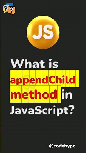 append child method in JavaScript #shorts #javascript