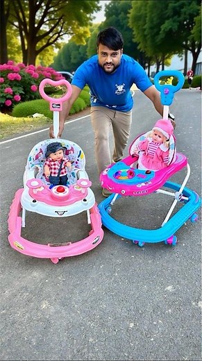 4 Wheeler Foldable Baby Walker Vs 8 Wheeler Adjustable Walker kit