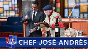25K views · 554 reactions | Our good friend Chef José Andrés stops by for a holiday cooking segment and gets the party started with a fancy pour of some fancy Spanish sherry. For more information on Chef José's amazing organization World Central Kitchen go to www.wck.org. | The Late Show with Stephen Colbert | Facebook