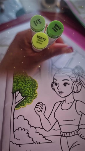 Layering Greens for Vibrant Tree Art