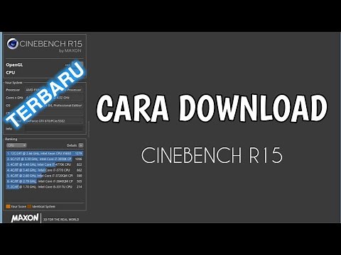 Cara Download Dan Instal Cinebench R15 | Google Drive