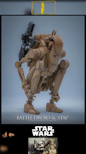 🔥 Hot Toys Battle Droid & Stap Announced! #onesixthscale #starwars #battledroid #hottoys #toys #stap