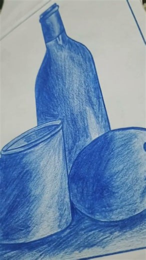 Still Life art #blue #art #artist #white #pencildrawing #colors #painting #drawing