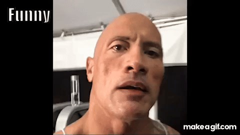 The ROCK Eyebrow (4K 60fps) on Make a GIF