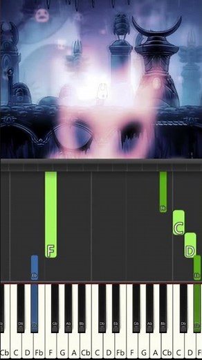 Hollow Knight Main Theme - Piano Tutorial + #sheetmusic #hollowknight #pianotutorial #videogamemusic
