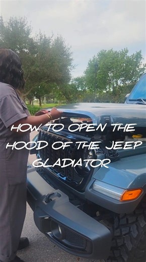 How To Open The Hood Of The 2025 Jeep Gladiator #jeepgladiator #openhood #sassycarssassylife #sassyautochick Jeep #Jeep #howtos | Dawn Gibson-thigpen
