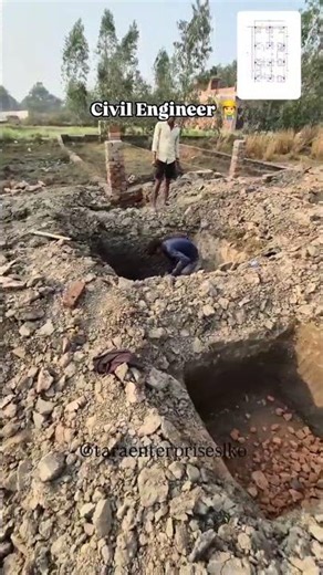 "Foundation first! 🏗️✨ Perfect layout for rock-solid builds 💪🔥 #StructuralEngg #ConstructionLife"