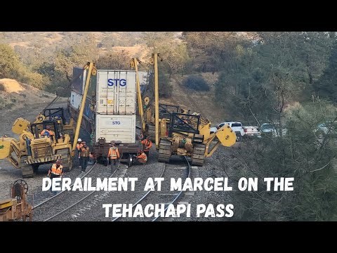 Train Derailment On Tehachapi Pass