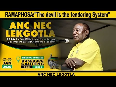 President Cyril Ramaphosa confirms that the devil is in the tendering system | ANC NEC Lekgotla