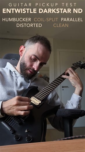 Entwistle DARKSTAR ND - Humbucker VS Coil-Split VS Parallel - Pickup Modes Tone Comparison (Clean)