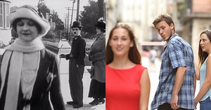 Charlie Chaplin Created the Original 'Distracted Boyfriend' in 1922