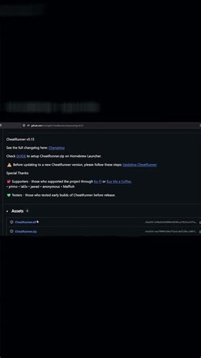 Cheatrunner for PS5 Game Cheats