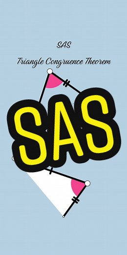 SAS triangle comgruence theorem #math #maths #geometry #mathtok #tiktokmath