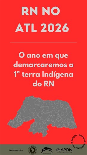 Movimento Indígena do RN on Instagram: "ATL 2026 🏹 O ANO EM QUE DEMARCAREMOS A 1ª TERRA INDÍGENA DO RIO GRANDE DO NORTE Acreditam? Seja agente transformador junto com nossa luta ! Doe qualquer valor Meta R$ 50.000,00 Pix CPF - 02986156495 José Luiz Soares - Cacique Luiz Katu #atl2026 #povosindigenas #rnindigena #povosoriginarios #nordestemeulindo"