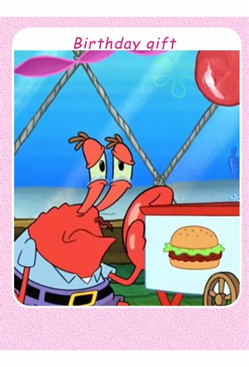 Birthday gift.#spongebob #funny #fyp | sponge bob