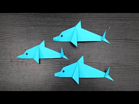 comment faire un dauphin en origami papier
