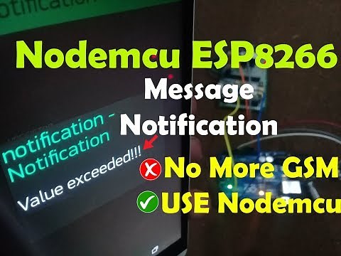 Arduino Project: Nodemcu ESP8266 notification message & real time monitoring using Blynk application