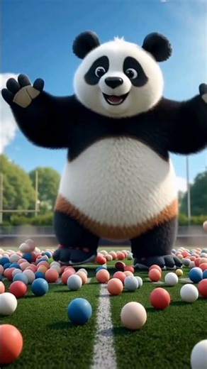 Giant Foam Panda 🐼 Comes to Life | Chill 3D Cartoon Animation | FoamVerse Panda