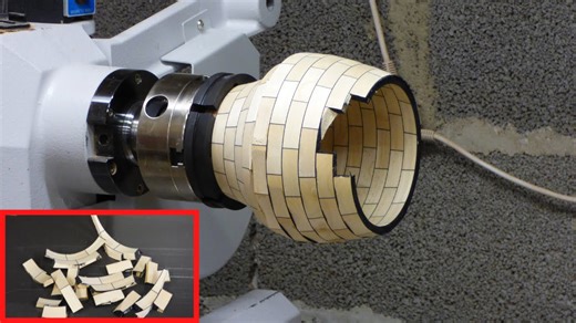 Turning a shattered vase into a woodturning masterpiece