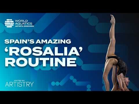 Spain's stunning 'Berghain' Routine | Artistic Swimming World Cup | Team Acrobatic | Pontevedra