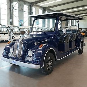 [Hot Item] Popular Retro-Style Golf Cart with Powerful Motor, 8-Seater Classic Electric Golf Cart