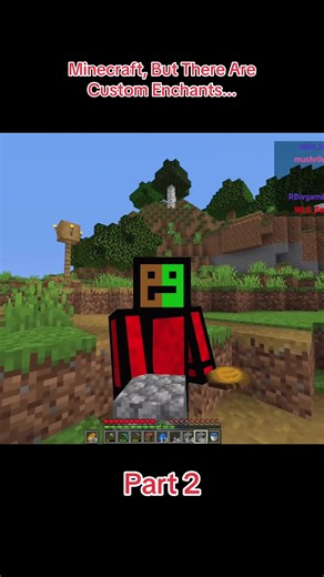 Minecraft, But There Are Custom Enchants... #Minecraft #Enchants #Custom #fyp