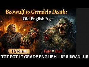 Old English Period Beowulf-Grendel- Fight-Poem | LT Grade English Mains | Beowulf, Literature #lt
