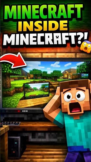 I Played Minecraft Inside Minecraft 🤯 #minecraft #minecraftmods #gaming