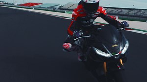 Save $1500* on MY21 & MY22 Tuono V4 1100, Factory and Factory Ultra Dark, plus receive a free genuine Aprilia Akrapovic slip-on pipe valued at $3400. Total saved: $4900. Offer ends June 1, 2023 or while stock lasts. | Aprilia