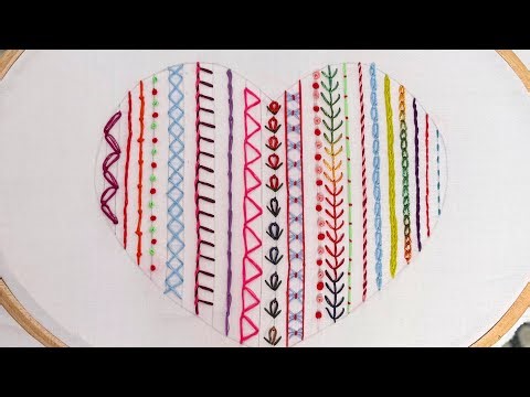 20+ Hand Embroidery Stitches Sampler for absolute Beginners