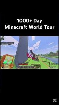 1000+ Day Minecraft World Tour! #minecraft #gaming #subscribe