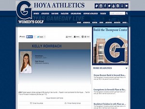 Sports Illustrated swimsuit model Kelly Rohrbach played college golf at Georgetown