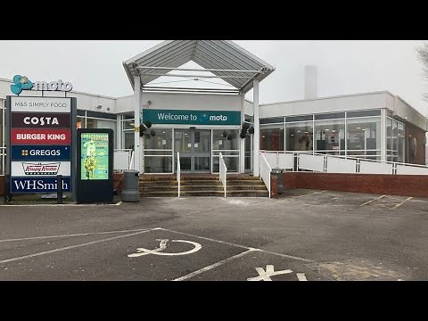 Frankley services - M5 - set in the Worcestershire hills