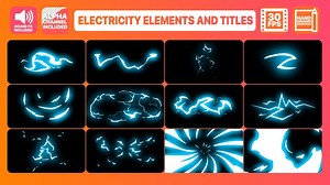 Electricity Elements And Titles - After Effects Templates | Motion Array