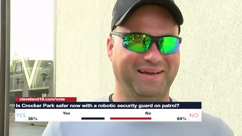 Crocker Park welcomes new crime fighting robot security guard