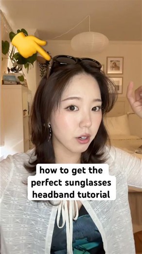 The BEST sunglasses headband hack 💕🕶️ #shorts #hairstyle #hairtutorial #hairstyletutorial