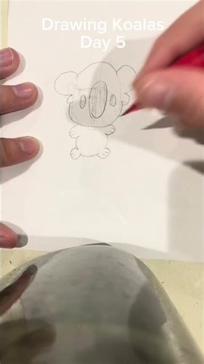 Drawing koalas day 5 #antiai #art #doodle #koala #viral #viralvideo #viralshorts