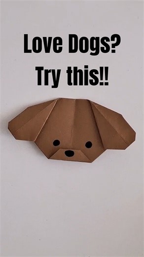 diy origami paper craft easy dog | how to make dog with craft paper