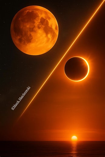 ✨🌑🌕 Kosmiczna Brama Września 2025 🌕🌑✨ We wrześniu otworzą się dwie potężne bramy transformacji, całkowite zaćmienie Księżyca i częściowe zaćmienie Słońca. Te wydarzenia nie są przypadkowe, to synchronizacja Światła i Cienia, moment, w którym dusze przebudzone mogą dokonać głębokich zmian. 🔻 7 września 🌕 Krwawy Księżyc (Całkowite zaćmienie) To czas, gdy cień Ziemi przesłania Księżyc, a on przybiera barwę ognia i krwi. Symbolizuje to oczyszczenie rodowych lęków, karmicznych więzów i emocji, 